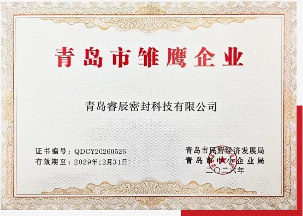 Qingdao Ruichen Sealing Technology Co., Ltd. har blitt valgt som en 2026 Qingdao 